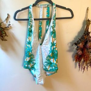 UO out from under deep v one piece swimsuit